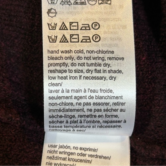 Calvin Klein Jeans Turtleneck Acrylic Blend Sweater Burgundy Size XL - Picture 13 of 16